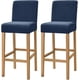 thumbnail image 1 of 2025 Latest Model 2 Pack Stretch High Barstool Slipcovers With Back Bar Stool Jacquard Square, 1 of 4