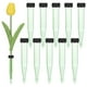 thumbnail image 1 of Paquete de 20 tubos de agua florales, tubos de plástico de 4 pulgadas/10 cm con tapas de goma para arreglos florales [Verde transparente], 1 of 7