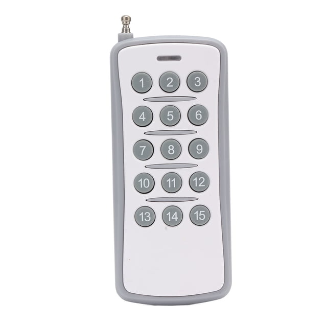 Control remoto universal inalámbrico ABS de 433 MHz con 15 teclas para luz de puerta de repuesto