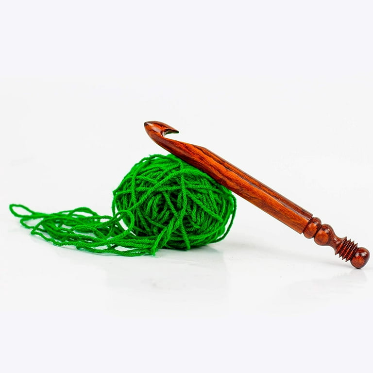 Yarn Crochet Hook (Full Rosewood) - 9mm 