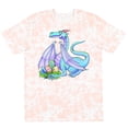 thumbnail image 3 of Inktastic Blue Easter Dragon with Painted Eggs T-Shirt, 3 of 5