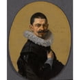 thumbnail image 2 of Willem Cornelisz Duyster 12x14 Gold Ornate Wood Frame and Double Matted Museum Art Print Titled - Portrait of a Man (1627), 2 of 4