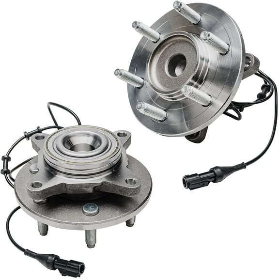Detroit Axle - 2WD Front Wheel Bearing Hubs for 2003-2006 Ford Expedition Lincoln Navigator, Replacement 2003 2004 2005 2006 Expedition Navigator Wheel Bearing and Hubs Assembly Set, Pair Hubs