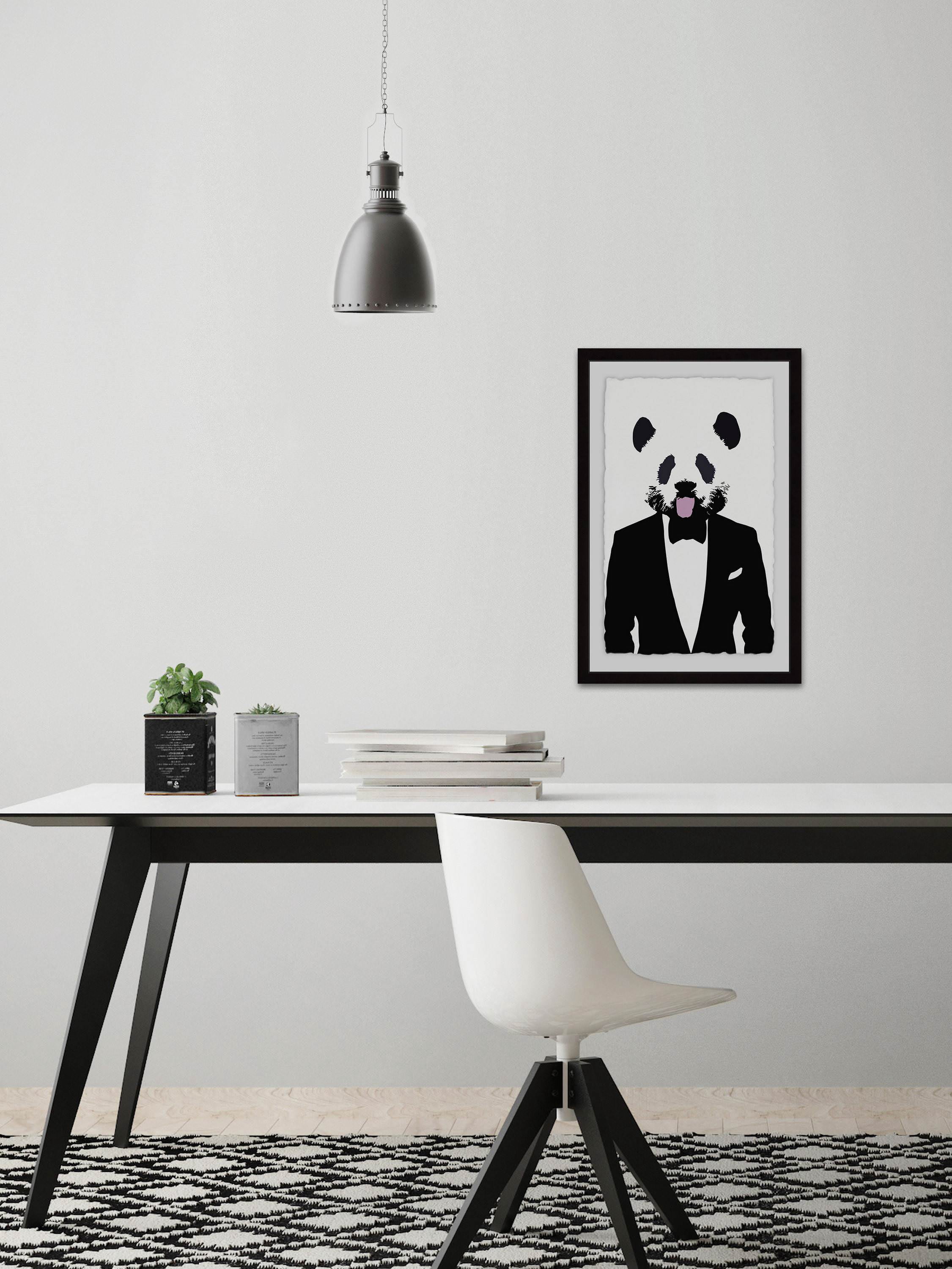 Oh Mister Panda Framed Painting Print