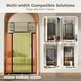 thumbnail image 7 of Pet Gate with Cat Door,Domipet 71 inch Extra Tall Dog Gate,29.5''-40.6''Wide Gate Pressure Mounted Full Door Pet Gate for Doorway Stairs,Black, 7 of 7