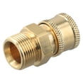thumbnail image 4 of Pressure Brass Washer Adapter Kit M22-14mm 1/4\\\\\\\" For Connecting Pressure Washer Hose Rods Quick High Quality Connect Accessory, 4 of 12
