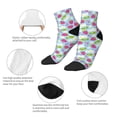 thumbnail image 5 of Pofeuu Strawberry And Flowers Print 30cm Socks, Adult Running Hiking Socks for Youth and Adult, 5 of 7