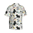 thumbnail image 2 of Daiia Funny Puppy Hawaiian Shirt for Men Gentle Cotton Regular Short Sleeve Casual-Small, 2 of 9