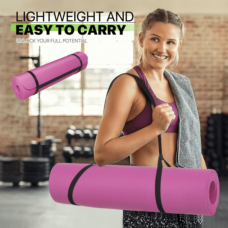 Yoga Mat Eco friendly Exercise Mat Non Slip Gym Mat Thick