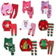 thumbnail image 2 of Pijamas de Papá Noel para niños y niñas, ropa de dormir de manga larga y pantalones de algodón, de 2 a 7 años, 2 of 4