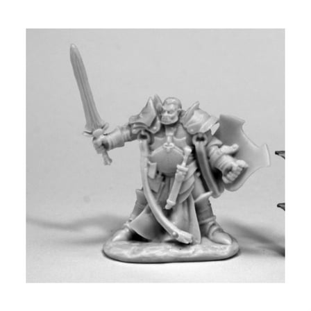Reaper Miniatures 77438 Jurden, Half Orc Paladin, Bones Miniature