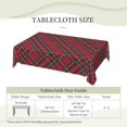 thumbnail image 6 of Rectangle Table Cloth, Red Tartan Plaid Pattern Scottish Clan Heritage Resistant Washable Tablecloth Decorative Table Cover for Dining, Indoor and Outdoor, 6 of 6
