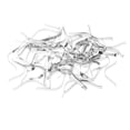 thumbnail image 2 of 100x Aluminum Alloy Picture Spring Clips, Photos Retaining Clips, Fasteners Supplies Photo Framing Tools (2.91x0.24inch), 2 of 8