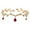 Red, variant on Wedding Hair Tiara Shiny Bridal Crown Leaves Shape Adjustable Tiara Wedding Hair Accessories Headpieces Head Jewelry