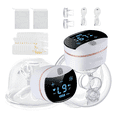 thumbnail image 2 of "2pcs Extractor Leche Eléctrico Y Recargable Usb Manos Libres BELUG negro bco ", 2 of 5