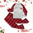 thumbnail image 4 of ASFGIMUJ Toddler Boys And Girls Christmas Pajamas Kid Long Sleeve Sleepwear Set Girls Casual Xmas Pjs Set,Size 6, 4 of 4