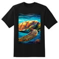 thumbnail image 2 of Plus Size Shirt for Women Black Tops for Women Short Sleeves Shirt for Women Sea Turtle 13 T Shirt Crewneck Shirt for Women 4XL, 2 of 5