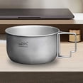 thumbnail image 6 of Titanium Camping Pot Multi-Functional Foldable Camping Soup Pot Reusable Lightweight Food Container Outdoor Accessories (Small), 6 of 11