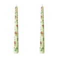 thumbnail image 2 of sruoe Candles, Taper Candles, Candles Unscented, Floating Candles, Table Candles Decoration, Paraffin Wax, Unscented Candle Sticks for Holiday Wedding Party Dinner Table Decoration, Green Candles, 2 of 6
