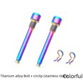 thumbnail image 2 of Clip de aleación de titanio para bicicleta de montaña y carretera para hacer que el tapón de rosca de la placa de aceite XT se ajuste al tornillo más el anillo de retención, 2 of 5