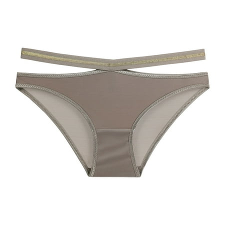 

Dtydtpe underwear women Womens Panties Splicing Hollow Out Panties Cotton Hollow Breathable Sports Panties cotton underwear for women Coffee