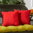thumbnail image 3 of Greendale Home Fashions 17'' x 17'' Reversible Outdoor Throw Pillow, Set of 2, Salsa, 3 of 6
