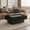 Black, variant on 38.6'' Fluted Lift-top Coffee Table Solid Wood Veneered Modern Coffee Table Accent Tea Table with Storage and Adjustable Height for Living Room, Bedroom, Apartment or Office, Gray