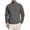 Dark Gray, variant on Sweater for Men Stand Collar with Elbow Patches Vintage Pullover Sweater