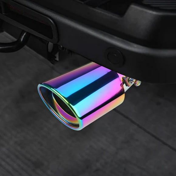TopLLC Car Modified Exhaust Pipe Outlet Stainless Steel Exhaust Pipe Modified Tailpipe Cover Decoration Tailpipe Exhaust Cover Stainless Steel Exhaust Outlet