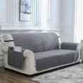 thumbnail image 4 of CHOK Liquidation Maison Seulement Housse de Canapé Réversible pour Coussin Housse de Canapé pour Chiens Résistant à l'Eau Protecteur de Meubles avec Bâtons en Mousse Sangles Élastiques pour Chats de Compagnie, 4 of 9