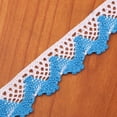 thumbnail image 4 of Abbraccia 2x1 Piece Lace Edge Fringe Bias Tape for Sewing Accessories Light Blue , Light Blue, 4 Pcs, 4 of 10