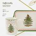 thumbnail image 7 of Spode Christmas Tree Polka Dot 10oz Mug & 8" Tray Set (3-Piece Set) - Festive Porcelain Mugs with Melamine Tray, Dishwasher & Microwave Safe - Ideal for Hot Chocolate or Coffee, 7 of 7