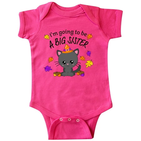 

Inktastic I m Going to be a Big Sister- cute Halloween cat Gift Baby Girl Bodysuit