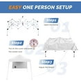thumbnail image 3 of LINJH 6x6 ft Pop Up Canopy Tent, Outdoor Small Canopy Tent with Backpack, Patio Pop Up Gazebo Slant Leg Canopy with 1 Sidewall, Portable Easy Up Canopy (White), 3 of 9