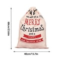 thumbnail image 2 of Large Christmas Canvas Gift Bags 23.6x15.7 Inch Drawstring Storage Sacks, Reusable Personalized Merry Christmas Present Wrap Bag, 2 of 2