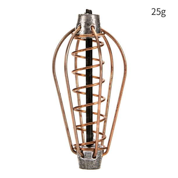 Greeniant Alimentador de pesca, señuelo, jaula de cebo, pintura en aerosol portátil, cesta de resorte de Metal, alimentador de pesca, señuelo, cebo, Pescar 25g Greeniant OD000909-03