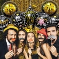 thumbnail image 3 of Set de globos Villorem, 7 unidades, feliz año nuevo, negro y dorado 2026, 3 of 7