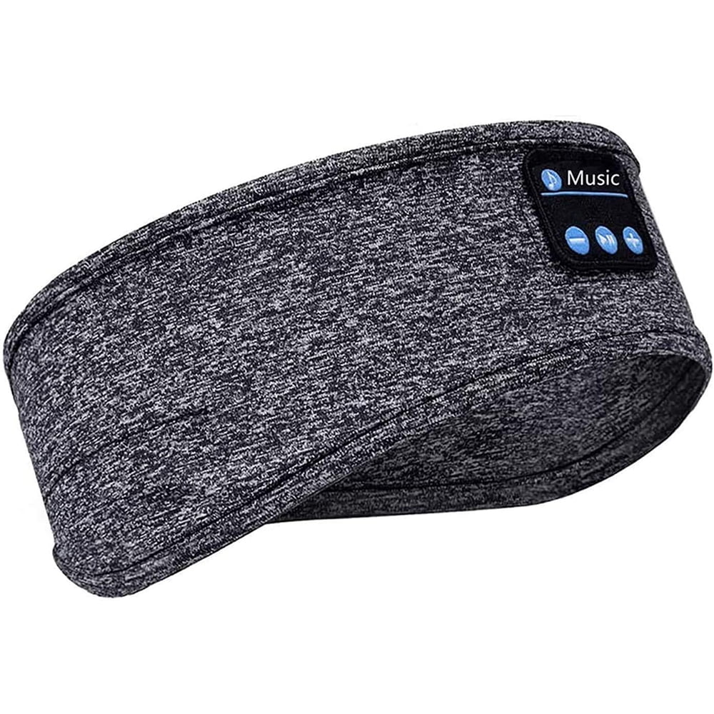 Lansion Sleep Headphones Bluetooth Sports Headband, Wireless Music Sleeping Headphones Mask Earbuds IPX6 Waterproof for Side Sleepers Women Men Workout Running Insomnia Travel Yoga,Black