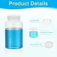 thumbnail image 3 of Uxcell 20 Pcs 500ml Reagent Bottles, PET Wide Mouth Round Bottles with Screw Cap for Lab, 3 of 6