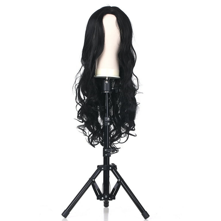 FRCOLOR 22 Inch Wig Head, FRCOLOR Canvas Block Head Mannequin Head With  Stand Styling Mannequin Head Set for Wigs Making Display Styling