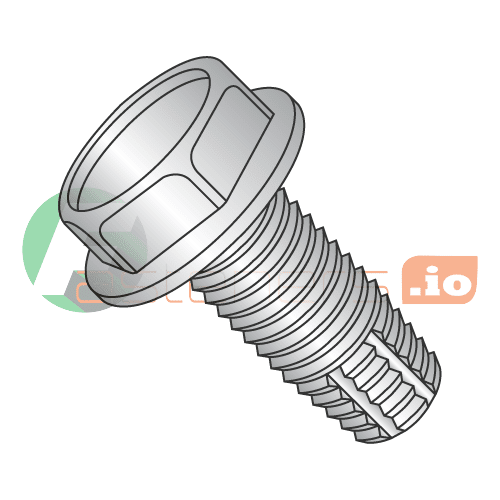 10-24 x 1/2" Type F Thread Cutting Screws / Unslotted / Hex Washer Head / 18-8 Stainless Steel (Quantity: 5,000 pcs)