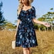 thumbnail image 4 of Vestido elegante de manga corta para mujer, ideal para bodas y carreras de caballos, para toda la temporada., 4 of 7