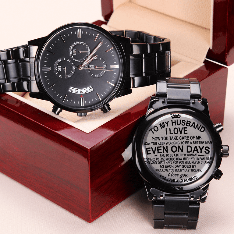 To my husband engraved best sale watch