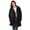 Black, variant on Plus Size Petite Fleece-Lined Taslon Anorak