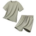 thumbnail image 4 of SOOMLON Young Mens Workout Sets Big and Tall Crew Neck Viscose Shirts Lightweight Shorts Short Sleeve Clothing Set, 4 of 6