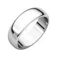 thumbnail image 1 of Platinum 6mm Half Round Band - Size 9, 1 of 9