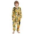 thumbnail image 2 of Vzayyk 4T-14Y Size Aviliable Cozy One-Piece Footless Sleeper Pajama Witches' Hats Black Cats Pumpkins, 2 of 8