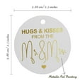 thumbnail image 6 of Inkdotpot Gold Foil Paper Hang Tags Hugs & Kisses From The Wedding Favor Tags 50 Pieces, 6 of 6