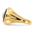 thumbnail image 4 of Auriga 14k Yellow Gold A Diamond Men's ring Size- 10, 4 of 6
