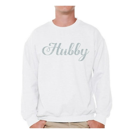 Awkward Styles Hubby Sweater for Men Sweatshirt for Men Birthday Gifts for Hubby Sweater for Hubby Lovely Gifts for Him Sweatshirt for Guys Hubby Crewneck Anniversary Gifts for the Best Hubby